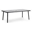 Greemotion Sintra 76-inch Metal Outdoor Patio Dining Table in Black