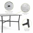 Greemotion Sintra 40-inch Metal Outdoor Patio Dining Table in Black
