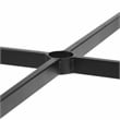 Greemotion Sintra 40-inch Metal Outdoor Patio Dining Table in Black