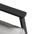 Greemotion Segovia 4-Piece Outdoor Black Metal Dining Swivel Chairs