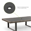 Greemotion 4-Piece Aluminum Outdoor Patio Reclining Sofa Set in Brown