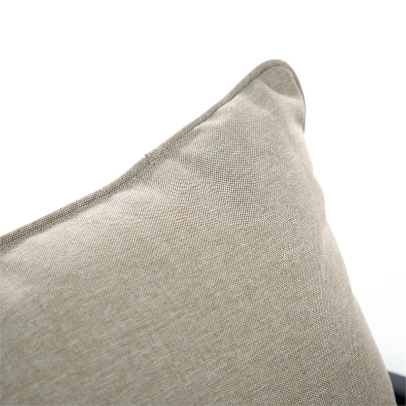 Greemotion 3-Piece Lotus Stackable Outdoor Metal Bistro Set in Black