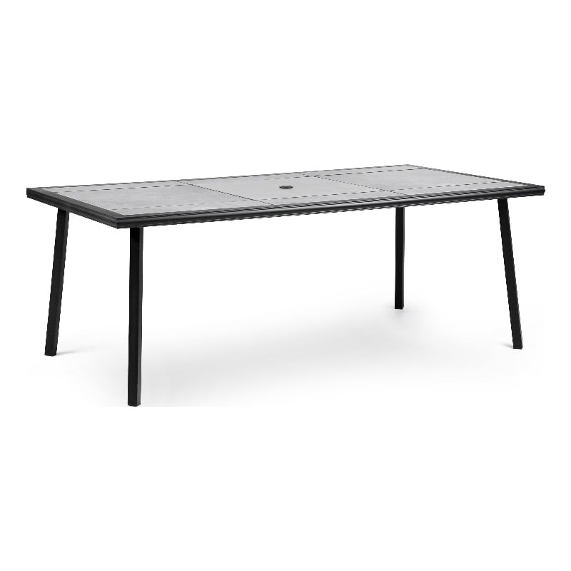Greemotion Sintra 6-Piece Outdoor Patio Black Metal Dining Set