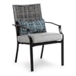 Greemotion Sintra 6-Piece Outdoor Patio Black Metal Dining Set