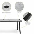 Greemotion Sintra 6-Piece Outdoor Patio Black Metal Dining Set