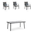 Greemotion Sintra 7-Piece Metal Outdoor Patio Dining Set in Black