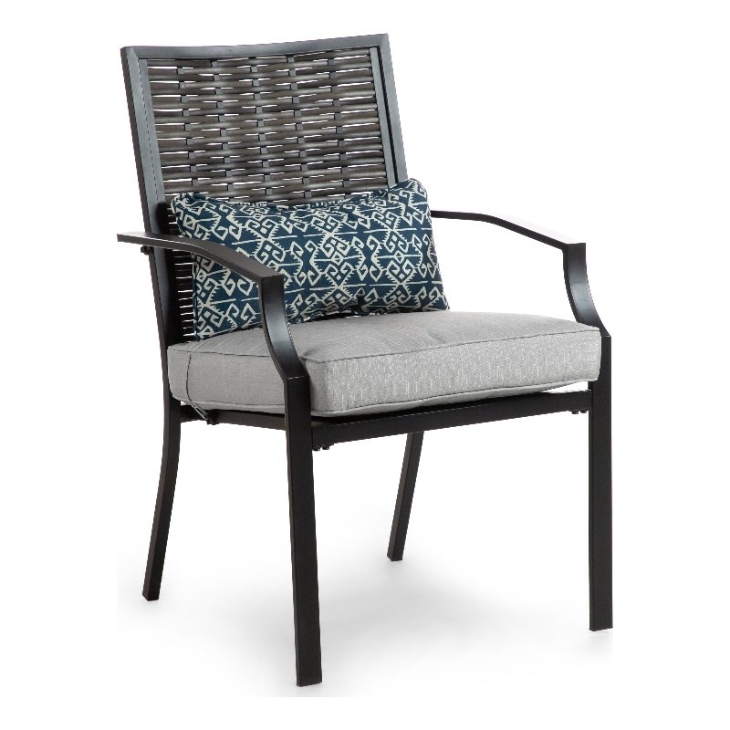 Greemotion Sintra 7-Piece Metal Outdoor Patio Dining Set in Black