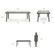 Greemotion Sintra 7-Piece Metal Outdoor Patio Dining Set in Black
