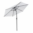 Greemotion Set of 2 Halo 9Ft Multi-Color Tilting Fabric Patio Umbrella with Base