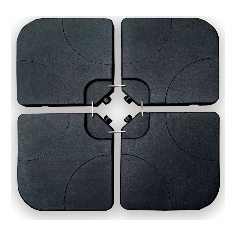 Greemotion Set of 2 Glam 10Ft Stripe Cantilever Fabric Patio Umbrella with Base