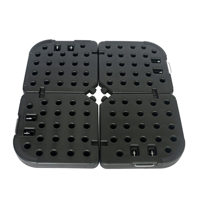 Greemotion Set of 2 Glam 10Ft Stripe Cantilever Fabric Patio Umbrella with Base