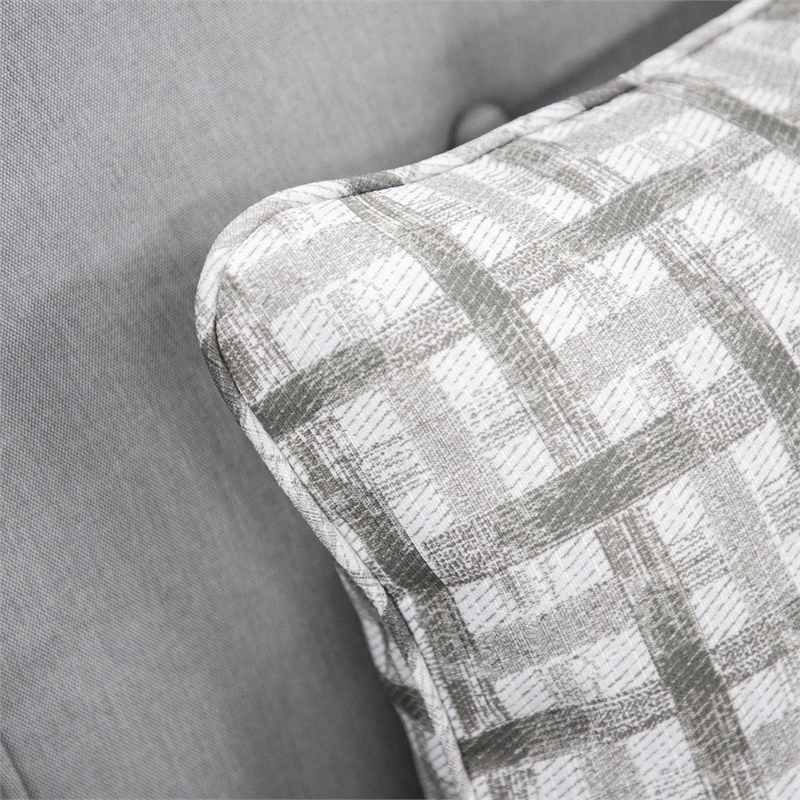 Greemotion Palma 4-Piece Metal Conversation Sets Outdoor Recliner Gray