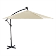 Greemotion Glam 10Ft Beige Cantilever Metal Outdoor Patio Umbrella