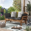 Greemotion Velden Certified Acacia Wood Outdoor Patio Convertible Daybed Natural
