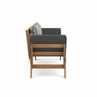 Greemotion Velden Certified Acacia Wood Outdoor Patio Convertible Daybed Natural