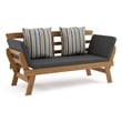 Greemotion Velden Certified Acacia Wood Outdoor Patio Convertible Daybed Natural