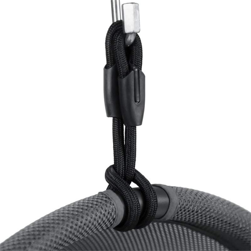 Greemotion 2-Piece Outdoor Foldable Mesh Fabric & Metal Swing Set in Dark Gray