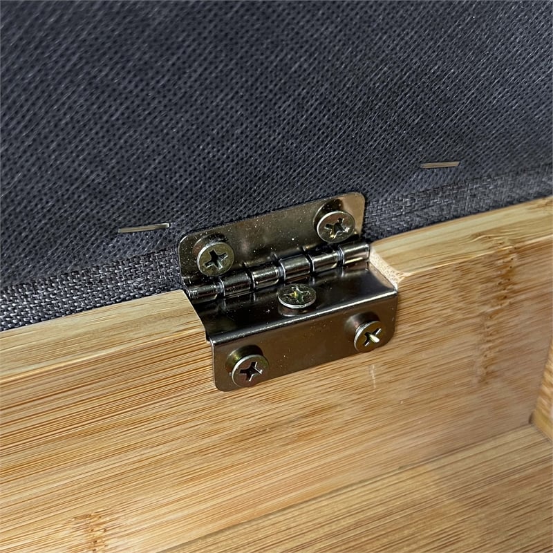 Greemotion Leipzig Padded Bamboo Shoe Storage Bench in Natural