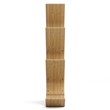 Greemotion Jena 6-Tier Curved Bamboo Bookcase in Natural