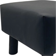 Greemotion Lubeck Black Faux Leather Upholstered Footstools (Set of 2)