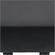 Greemotion Lubeck Black Faux Leather Upholstered Footstools (Set of 2)
