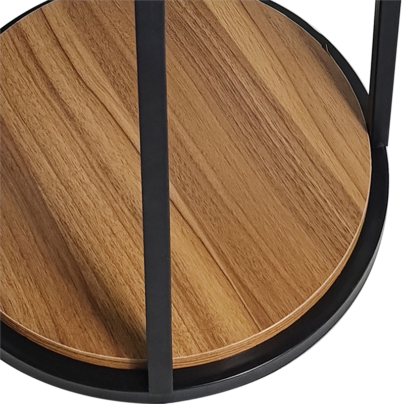 Greemotion Barth Wood Round 2-Piece Nesting Tables in Natural