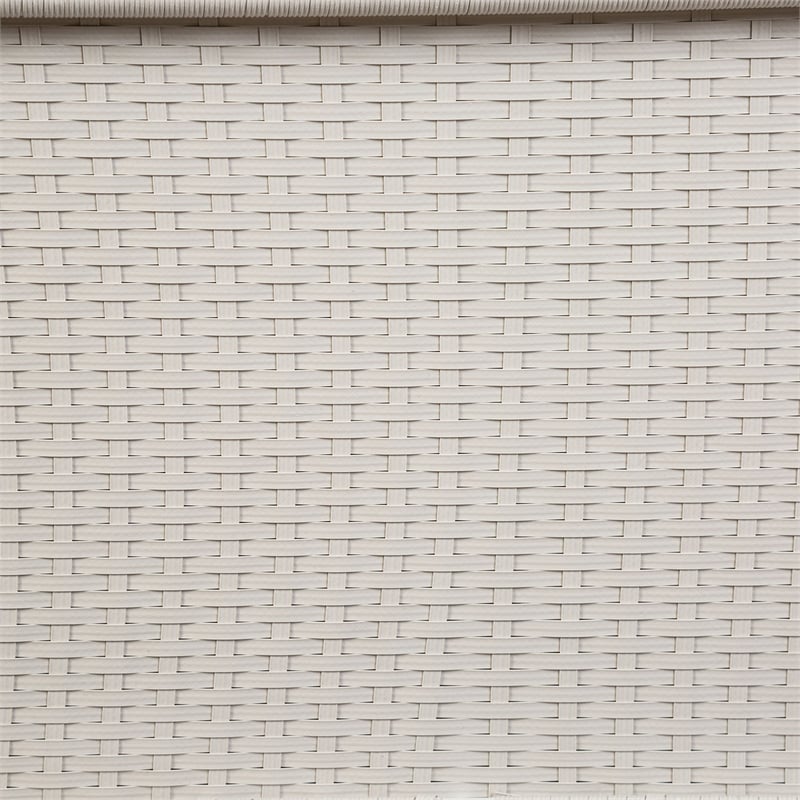 Octavian Metal 4-Piece Outdoor Wicker Sofa Set in White