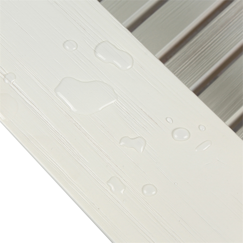 Shine Company Traditional Cedar Wood Patio Porch Adirondack Chair in White