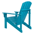 Shine Company Traditional Cedar Wood Patio Firepit Adirondack Chair in Blue