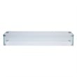 Shine Company Rectangular Traditional Tempered Glass Firepit Wind Guard in Green