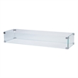 Shine Company Rectangular Traditional Tempered Glass Firepit Wind Guard in Green