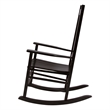 Shine Company Traditional Hardwood Indoor/Outdoor Patio Porch Rocker in Black