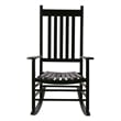 Shine Company Traditional Hardwood Indoor/Outdoor Patio Porch Rocker in Green