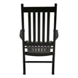 Shine Company Traditional Hardwood Indoor/Outdoor Patio Porch Rocker in Green