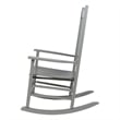Shine Company Traditional Hardwood Indoor/Outdoor Patio Porch Rocker in Gray