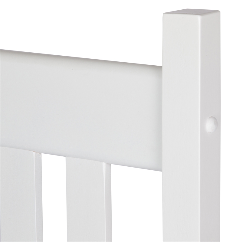 Shine Company Traditional Hardwood Indoor/Outdoor Patio Porch Rocker in White