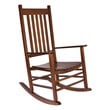 Shine Company Traditional Hardwood Indoor/Outdoor Porch Rocker in Brown