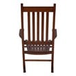 Shine Company Traditional Hardwood Indoor/Outdoor Porch Rocker in Brown