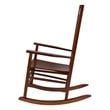 Shine Company Traditional Hardwood Indoor/Outdoor Porch Rocker in Brown