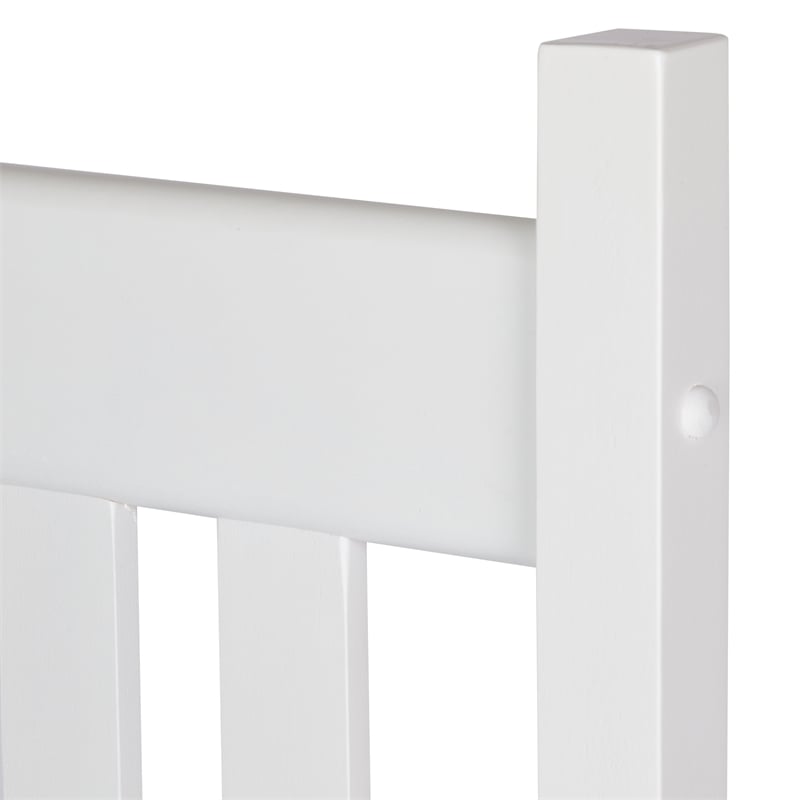 Shine Company Traditional Hardwood Indoor/Outdoor Porch Rocker in White