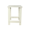 Shine Company Adirondack Indoor/Outdoor Square Resin End Table in White
