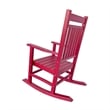 Shine Company All-Weather Traditional Resin Patio Porch Rocker in Red