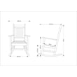 Shine Company All-Weather Traditional Resin Patio Porch Rocker in Red
