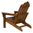 Shine Company Traditional Cedar Wood Folding Adirondack Chair in Brown