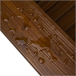 Shine Company Traditional Cedar Wood Folding Adirondack Chair in Brown