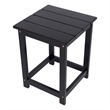 Vermont Modern Acacia Wood Outdoor Patio Side Table in Black