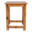 Vermont Modern Acacia Wood Outdoor Patio Side Table in Oak