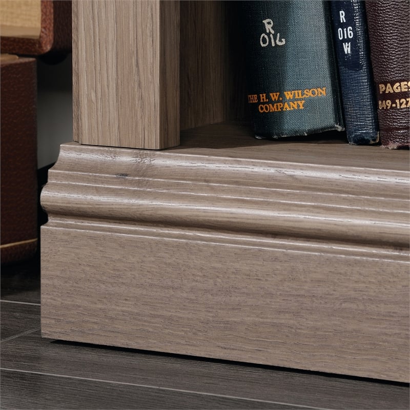 Sauder Select Engineered Wood 3 Shelf Bookcase in Salt Oak Finish