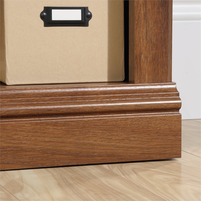 Sauder Select Engineered Wood 2-Shelf Bookcase in Oiled Oak Finish