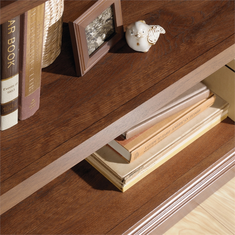 Sauder Select Engineered Wood 2-Shelf Bookcase in Oiled Oak Finish